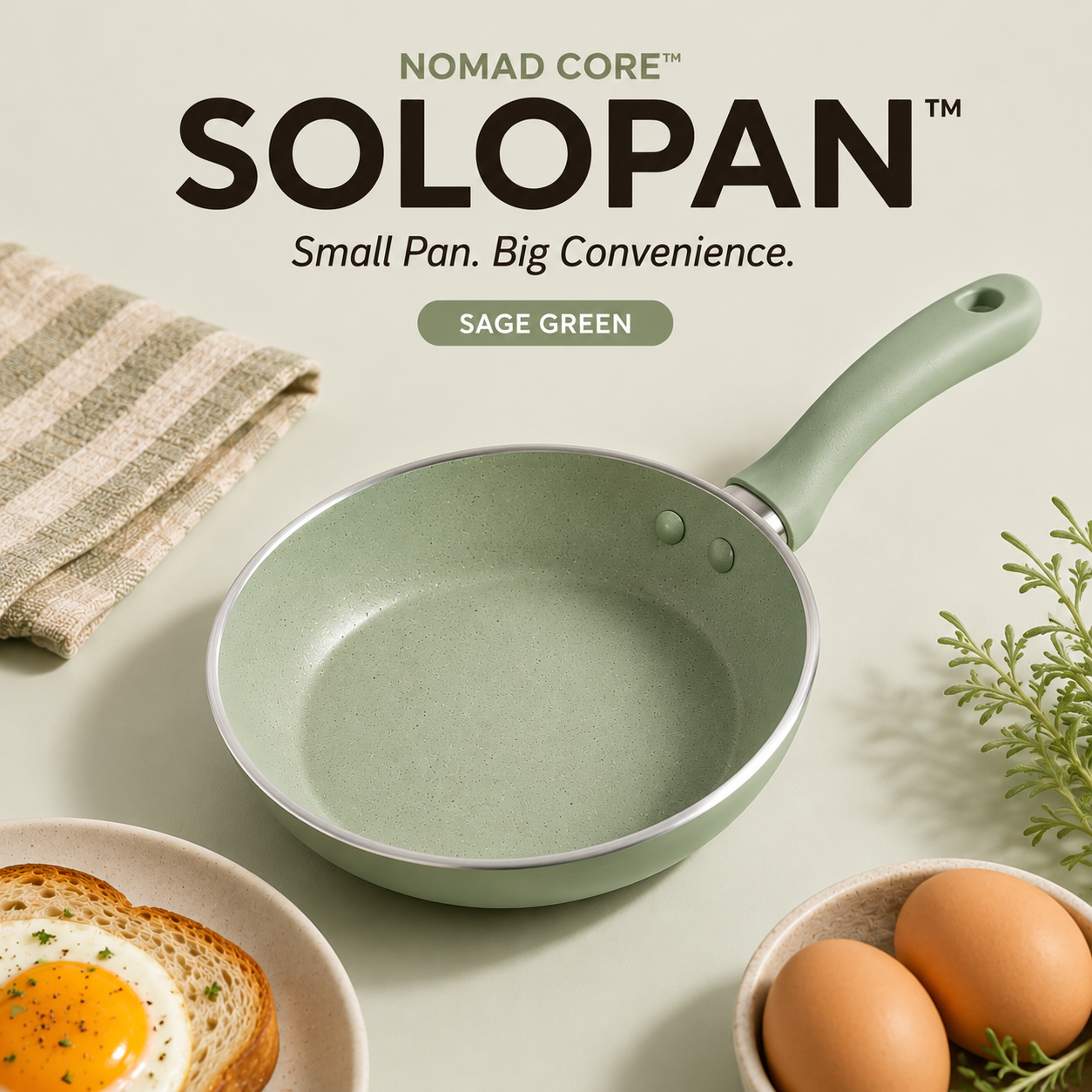 SOLOPAN™ Personal Ceramic Breakfast Skillet